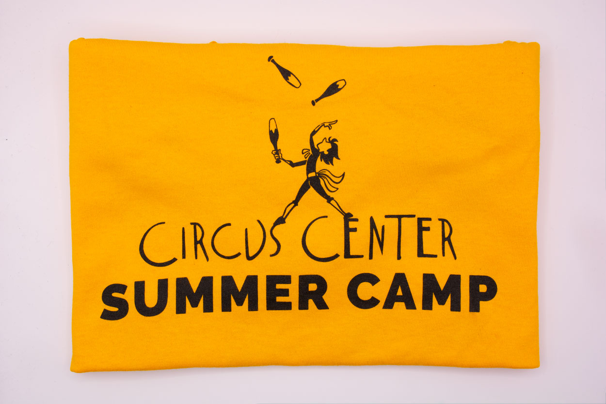 Yellow Summer Camp Tee - Circus Center Apparel