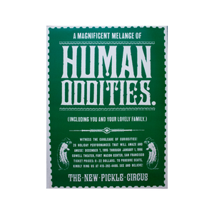 Human Oddities Pickle Poster - Circus Center Apparel